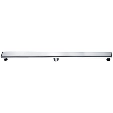 Alfi Brand 47" Brushed Stainless Steel Linear Shower Drain with Solid Cover ABLD47B-BSS